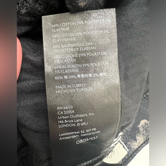 NWOT We The Free Black & Gold Floral Flare Pants - Picture 10 of 10